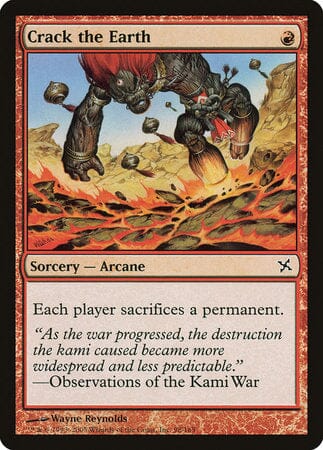 Crack the Earth [Betrayers of Kamigawa] MTG Single Magic: The Gathering  | Multizone: Comics And Games