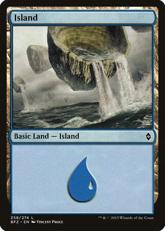 Island (258) [Battle for Zendikar] MTG Single Magic: The Gathering  | Multizone: Comics And Games