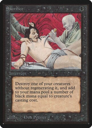 Sacrifice [Limited Edition Beta] MTG Single Magic: The Gathering  | Multizone: Comics And Games
