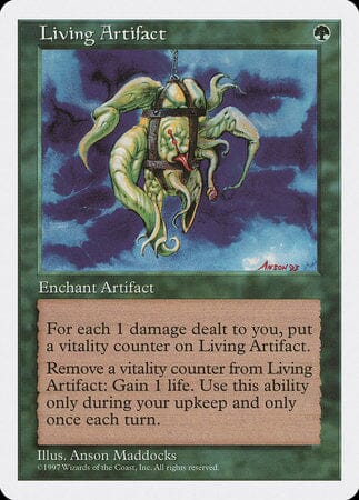 Living Artifact [Fifth Edition] MTG Single Magic: The Gathering  | Multizone: Comics And Games