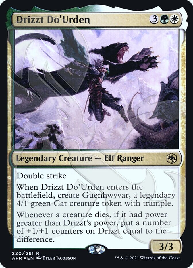 Drizzt Do'Urden (Ampersand Promo) [Dungeons & Dragons: Adventures in the Forgotten Realms Promos] MTG Single Magic: The Gathering  | Multizone: Comics And Games