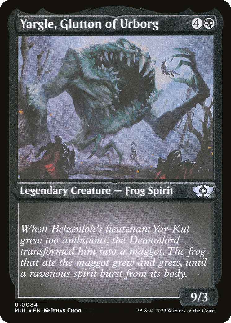 Yargle, Glutton of Urborg (Foil Etched) [Multiverse Legends] MTG Single Magic: The Gathering  | Multizone: Comics And Games