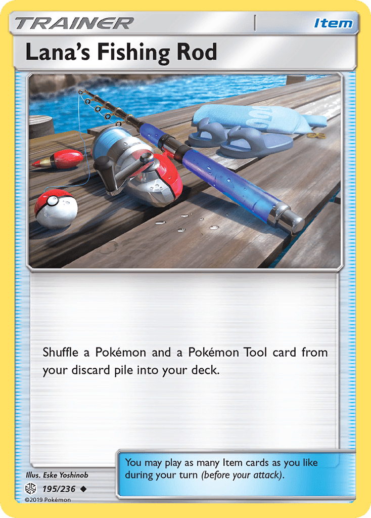 Lana's Fishing Rod (195/236) [Sun & Moon: Cosmic Eclipse] Pokemon Single Pokémon  | Multizone: Comics And Games