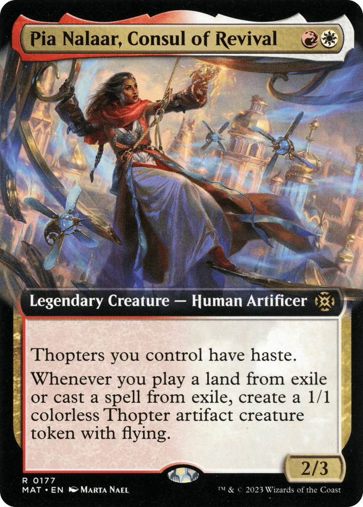 Pia Nalaar, Consul of Revival (Extended Art) [March of the Machine: The Aftermath] MTG Single Magic: The Gathering  | Multizone: Comics And Games