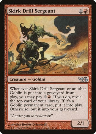 Skirk Drill Sergeant [Duel Decks: Elves vs. Goblins] MTG Single Magic: The Gathering  | Multizone: Comics And Games