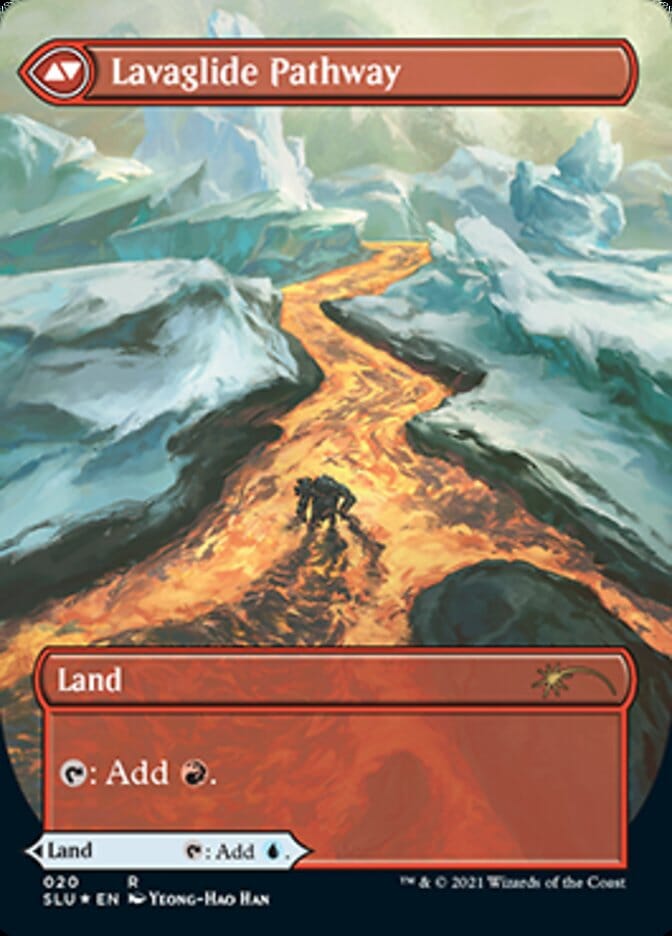 Riverglide Pathway // Lavaglide Pathway (Borderless) [Secret Lair: Ultimate Edition] MTG Single Magic: The Gathering  | Multizone: Comics And Games