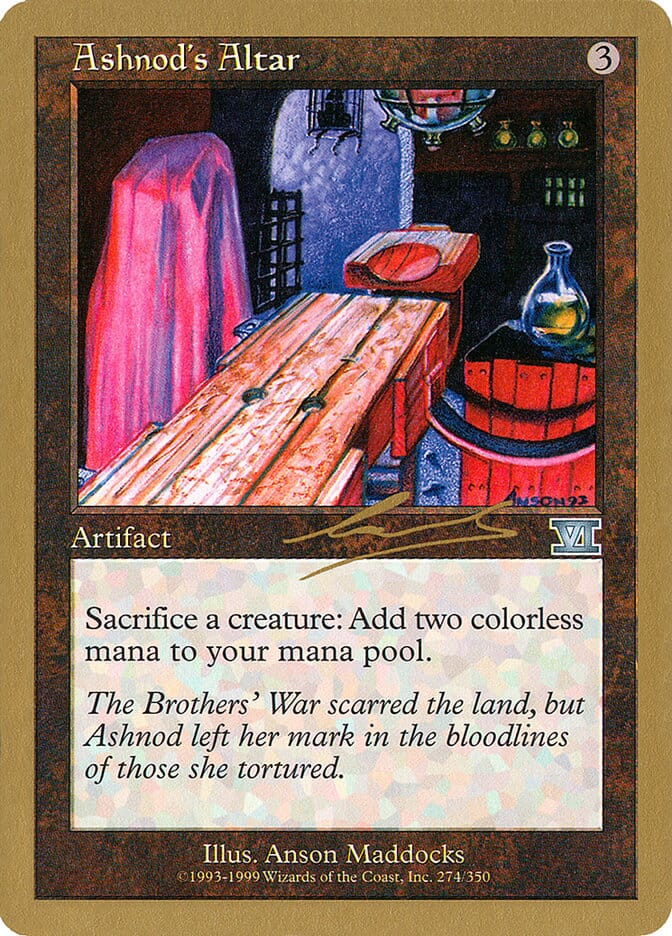 Ashnod's Altar (Nicolas Labarre) [World Championship Decks 2000] MTG Single Magic: The Gathering  | Multizone: Comics And Games