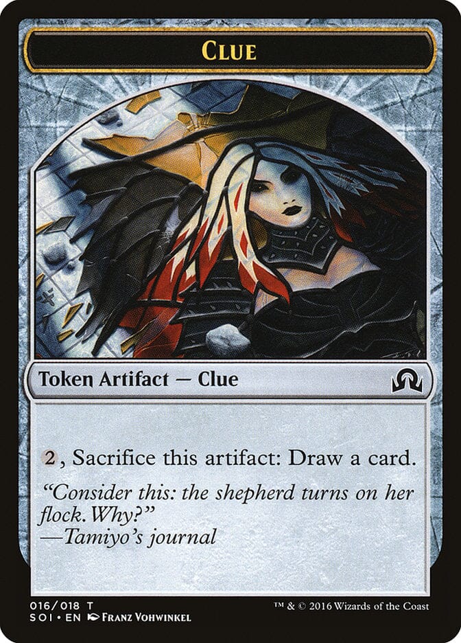 Clue (016/018) [Shadows over Innistrad Tokens] MTG Single Magic: The Gathering  | Multizone: Comics And Games