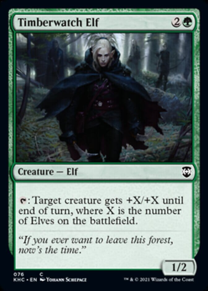 Timberwatch Elf [Kaldheim Commander] MTG Single Magic: The Gathering  | Multizone: Comics And Games