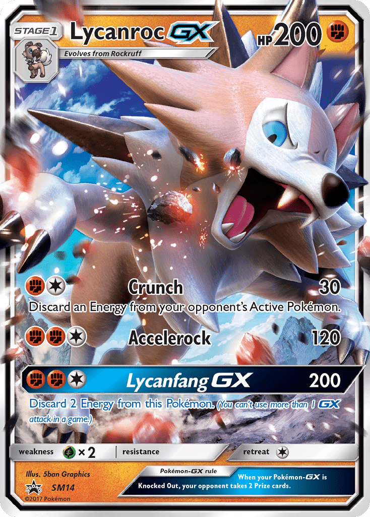 Lycanroc GX (SM14) [Sun & Moon: Black Star Promos] Pokemon Single Pokémon  | Multizone: Comics And Games
