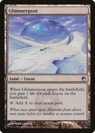 Glimmerpost [Scars of Mirrodin] MTG Single Magic: The Gathering  | Multizone: Comics And Games