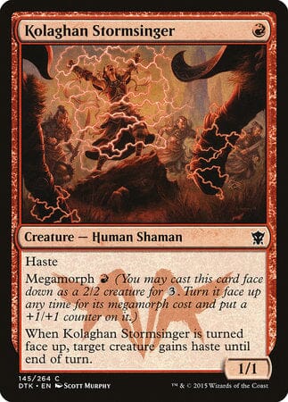 Kolaghan Stormsinger [Dragons of Tarkir] MTG Single Magic: The Gathering  | Multizone: Comics And Games