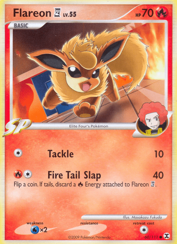 Flareon (60/111) [Platinum: Rising Rivals] Pokemon Single Pokémon  | Multizone: Comics And Games