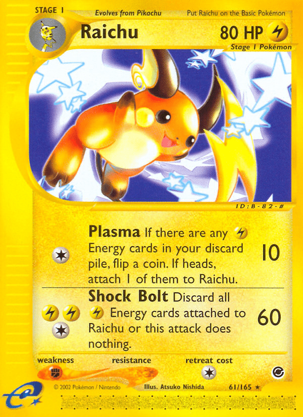 Raichu (61/165) [Expedition: Base Set] Pokemon Single Pokémon  | Multizone: Comics And Games