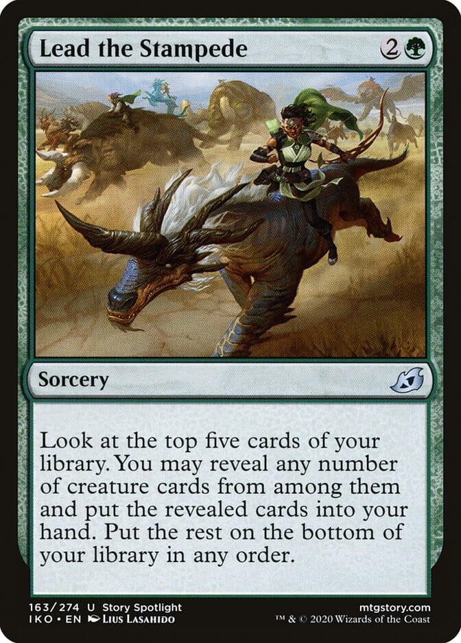 Lead the Stampede [Ikoria: Lair of Behemoths] MTG Single Magic: The Gathering  | Multizone: Comics And Games