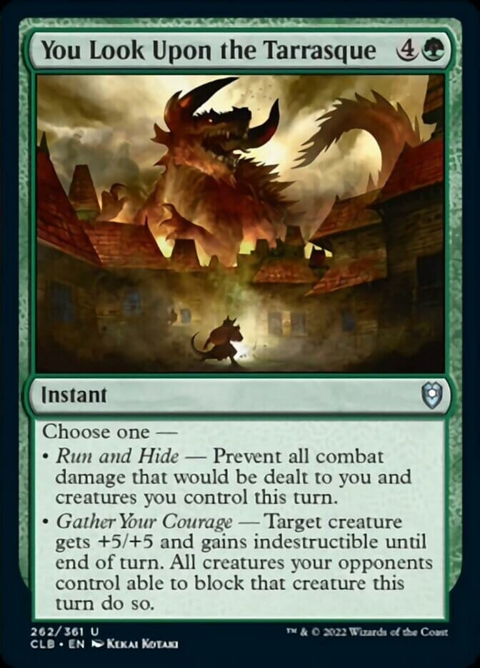 You Look Upon the Tarrasque [Commander Legends: Battle for Baldur's Gate] MTG Single Magic: The Gathering  | Multizone: Comics And Games