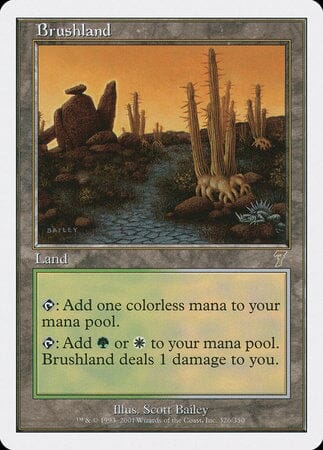 Brushland [Seventh Edition] MTG Single Magic: The Gathering  | Multizone: Comics And Games