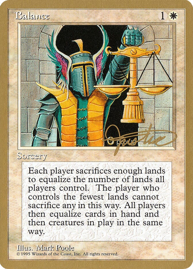 Balance (Mark Justice) [Pro Tour Collector Set] MTG Single Magic: The Gathering  | Multizone: Comics And Games