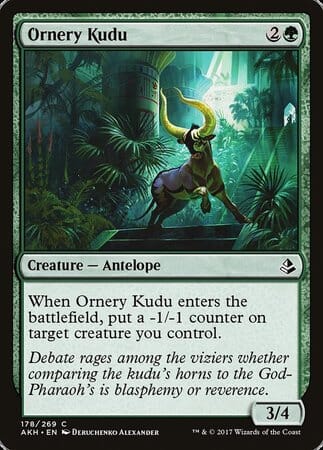 Ornery Kudu [Amonkhet] MTG Single Magic: The Gathering  | Multizone: Comics And Games