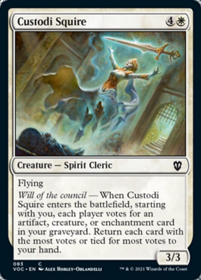 Custodi Squire [Innistrad: Crimson Vow Commander] MTG Single Magic: The Gathering  | Multizone: Comics And Games