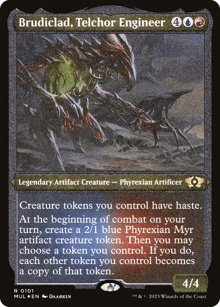 Brudiclad, Telchor Engineer (Foil Etched) [Multiverse Legends] MTG Single Magic: The Gathering  | Multizone: Comics And Games