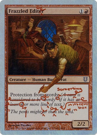 Frazzled Editor (Alternate Foil) [Unhinged] MTG Single Magic: The Gathering  | Multizone: Comics And Games