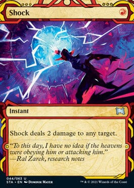 Shock (Etched Foil) [Strixhaven Mystical Archive] MTG Single Magic: The Gathering  | Multizone: Comics And Games