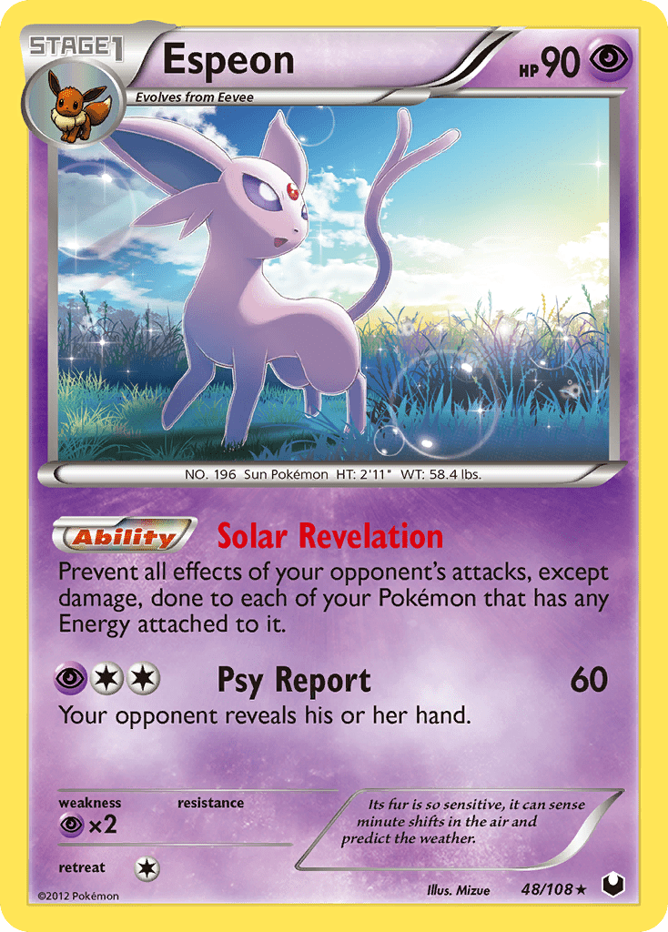 Espeon (48/108) [Black & White: Dark Explorers] Pokemon Single Pokémon  | Multizone: Comics And Games