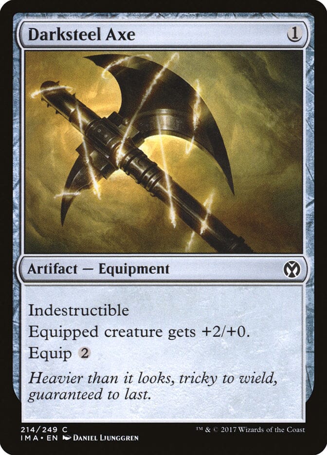 Darksteel Axe [Iconic Masters] MTG Single Magic: The Gathering  | Multizone: Comics And Games