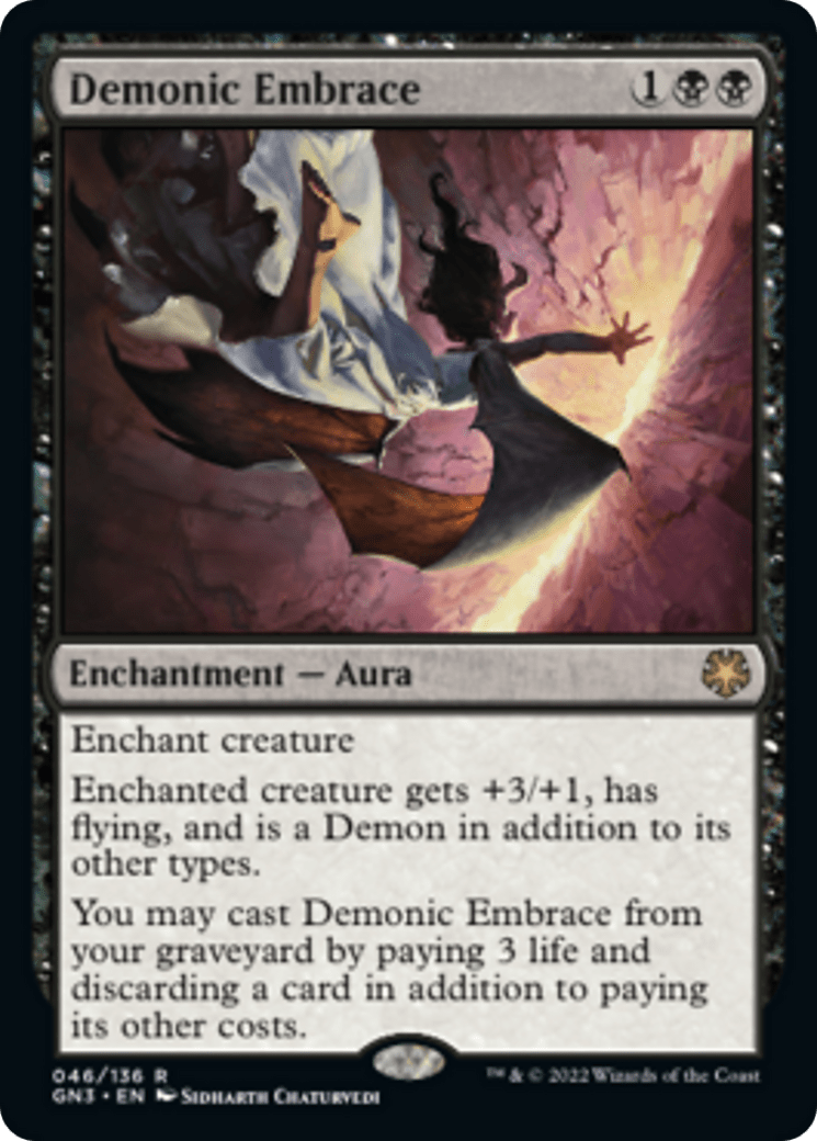 Demonic Embrace [Game Night: Free-for-All] MTG Single Magic: The Gathering  | Multizone: Comics And Games