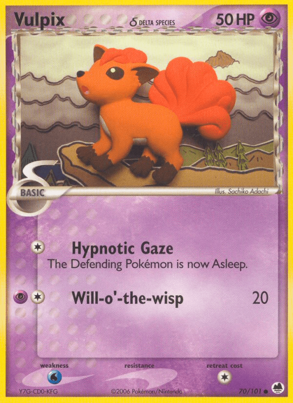 Vulpix (70/101) (Delta Species) [EX: Dragon Frontiers] Pokemon Single Pokémon  | Multizone: Comics And Games