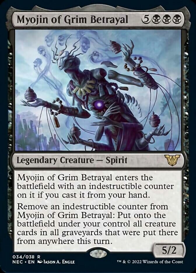 Myojin of Grim Betrayal [Kamigawa: Neon Dynasty Commander] MTG Single Magic: The Gathering  | Multizone: Comics And Games