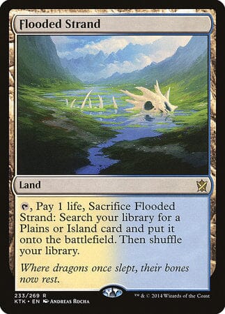 Flooded Strand [Khans of Tarkir] MTG Single Magic: The Gathering  | Multizone: Comics And Games