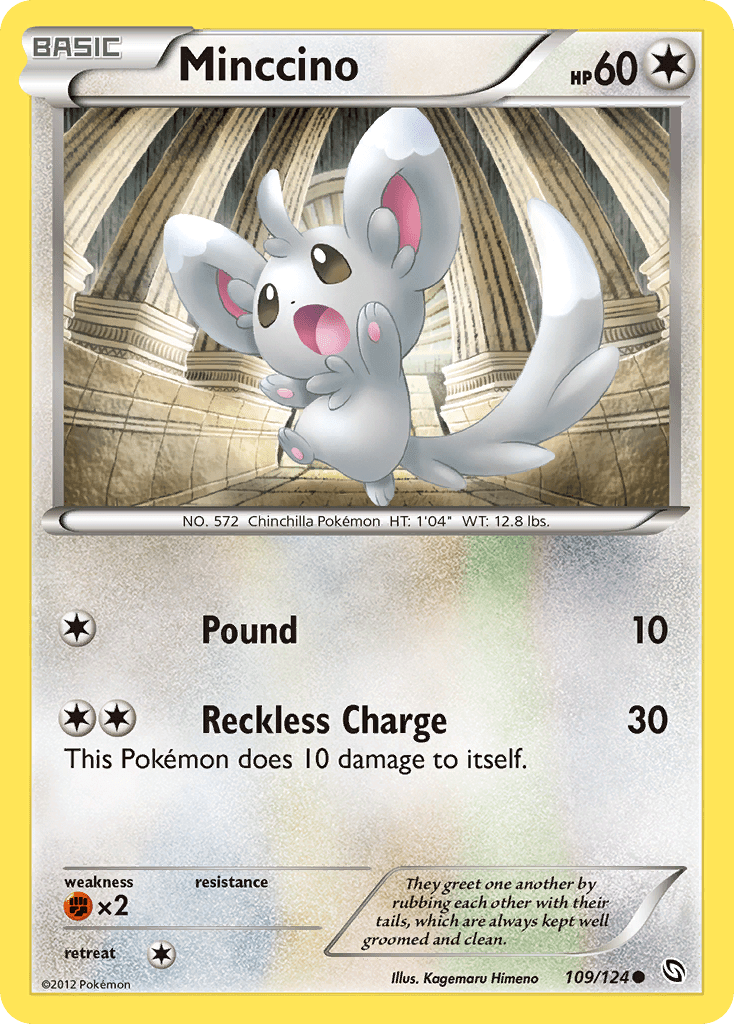 Minccino (109/124) [Black & White: Dragons Exalted] Pokemon Single Pokémon  | Multizone: Comics And Games