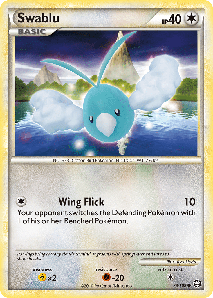 Swablu (78/102) [HeartGold & SoulSilver: Triumphant] Pokemon Single Pokémon  | Multizone: Comics And Games
