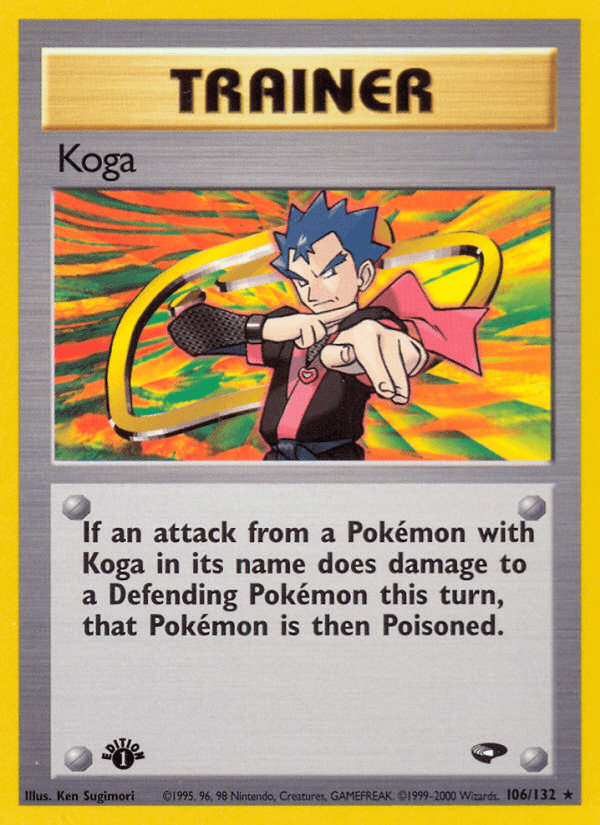Koga (106/132) [Gym Challenge 1st Edition] Pokemon Single Pokémon  | Multizone: Comics And Games