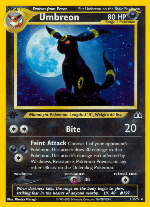 Umbreon (13/75) [Neo Discovery 1st Edition] Pokemon Single Pokémon  | Multizone: Comics And Games