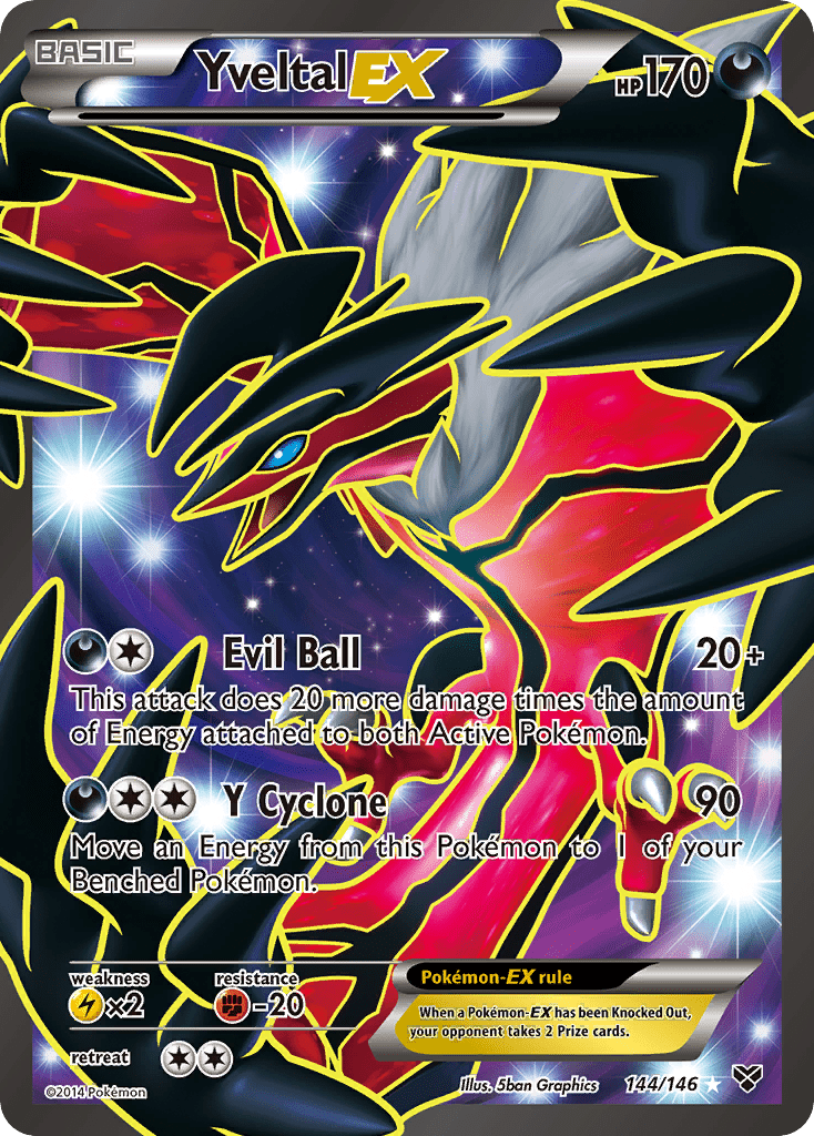 Yveltal EX (144/146) [XY: Base Set] Pokemon Single Pokémon  | Multizone: Comics And Games