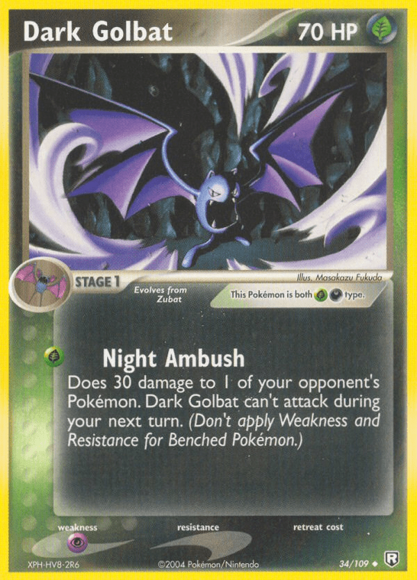 Dark Golbat (34/109) [EX: Team Rocket Returns] Pokemon Single Pokémon  | Multizone: Comics And Games