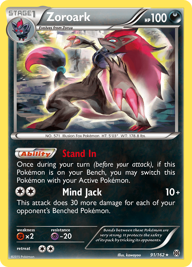 Zoroark (91/162) [XY: BREAKthrough] Pokemon Single Pokémon  | Multizone: Comics And Games