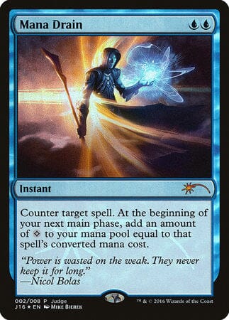 Mana Drain [Judge Gift Cards 2016] MTG Single Magic: The Gathering  | Multizone: Comics And Games