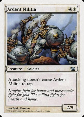 Ardent Militia [Eighth Edition] MTG Single Magic: The Gathering  | Multizone: Comics And Games