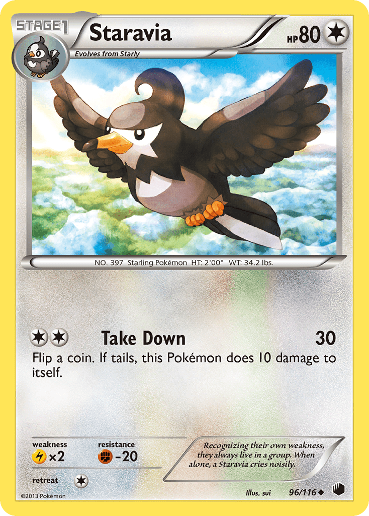 Staravia (96/116) [Black & White: Plasma Freeze] Pokemon Single Pokémon  | Multizone: Comics And Games
