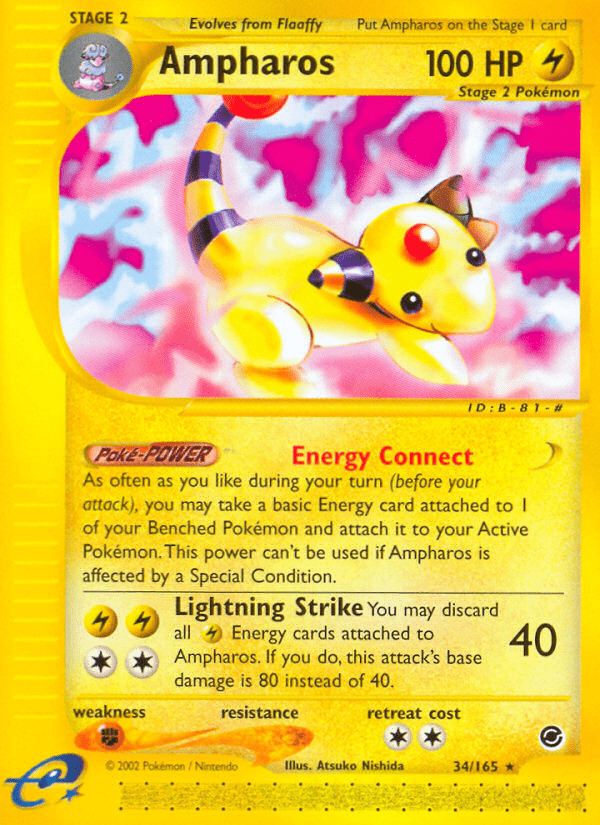 Ampharos (34/165) [Expedition: Base Set] Pokemon Single Pokémon  | Multizone: Comics And Games