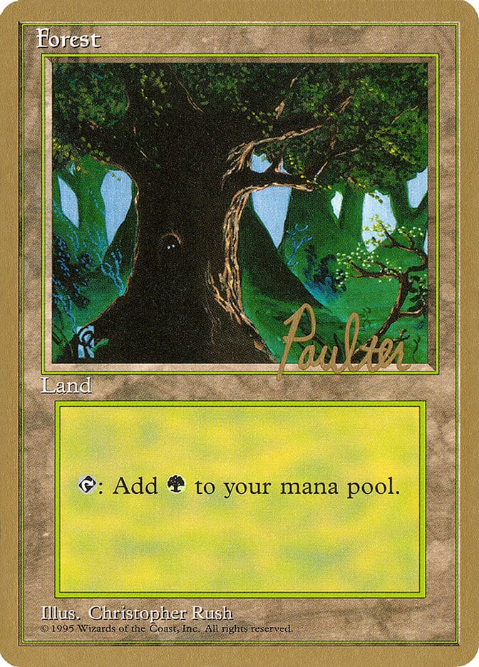Forest (pp377) (Preston Poulter) [Pro Tour Collector Set] MTG Single Magic: The Gathering  | Multizone: Comics And Games