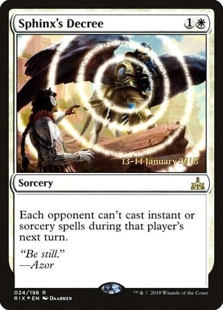 Sphinx's Decree [Rivals of Ixalan Promos] MTG Single Magic: The Gathering  | Multizone: Comics And Games