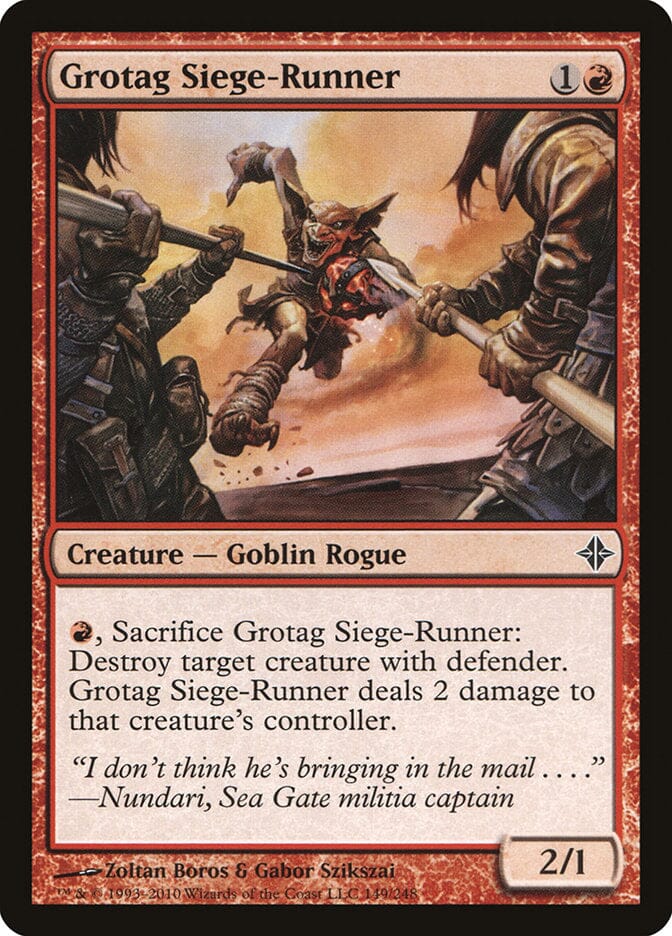 Grotag Siege-Runner [Rise of the Eldrazi] MTG Single Magic: The Gathering  | Multizone: Comics And Games