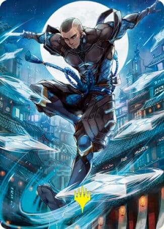 Kaito Shizuki 1 Art Card (Gold-Stamped Signature) [Kamigawa: Neon Dynasty Art Series] MTG Single Magic: The Gathering  | Multizone: Comics And Games