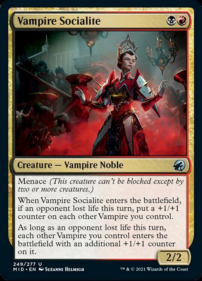 Vampire Socialite [Innistrad: Midnight Hunt] MTG Single Magic: The Gathering  | Multizone: Comics And Games