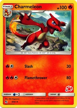 Charmeleon (8/68) (Charizard Stamp #51) [Battle Academy 2020] Pokemon Single Pokémon  | Multizone: Comics And Games